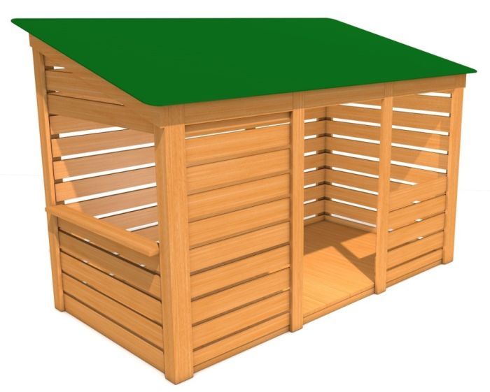 Dětský domek Sovička zelená