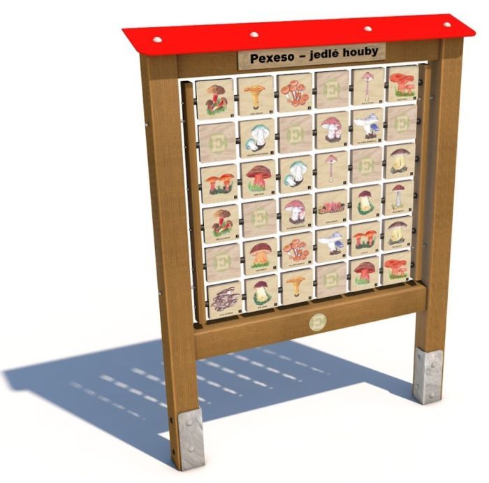 Edukační panel - Pexeso - Houby 160