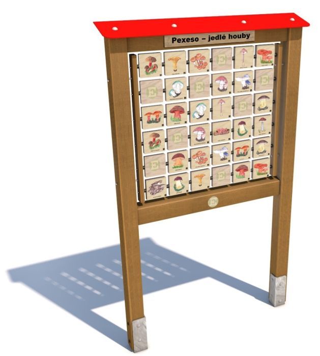 Edukační panel - Pexeso - Houby 200