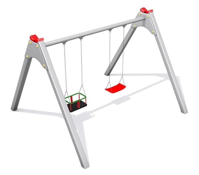 Houpačka Duoswing II METAL - s klasickými sedáky