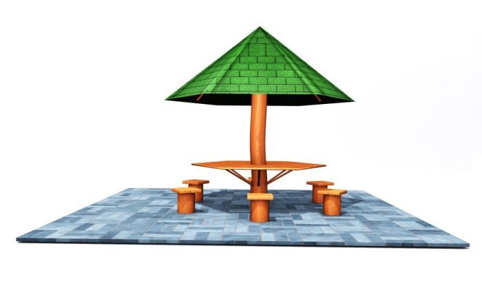 Kruhový altán z akátu