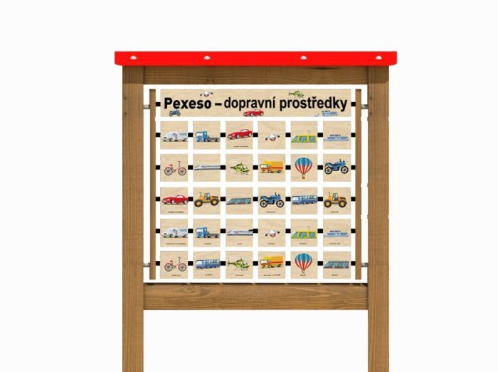 Edukační panel - Pexeso - Dopravní prostředky 200