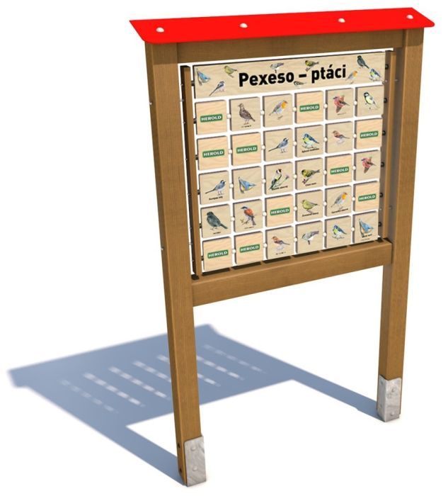 Edukační panel - Pexeso - Ptáci 200