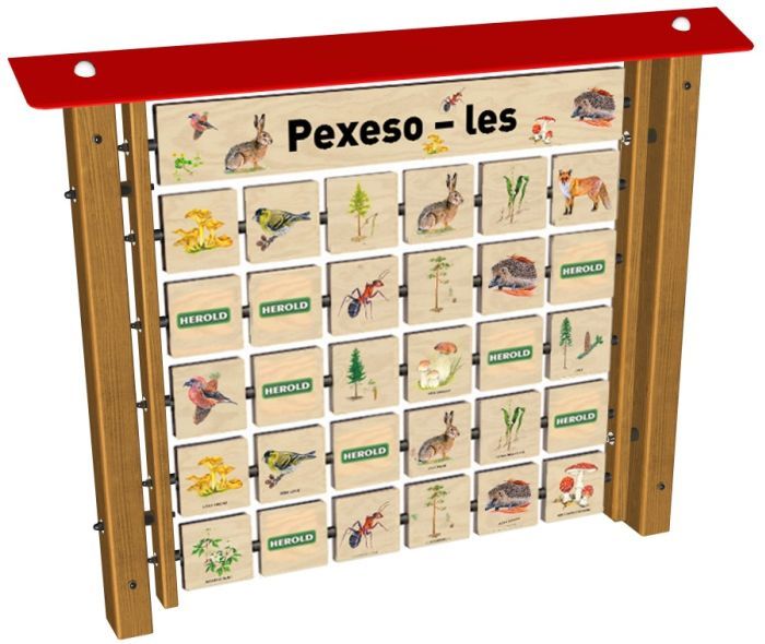 Edukační panel - Pexeso - Les na stěnu