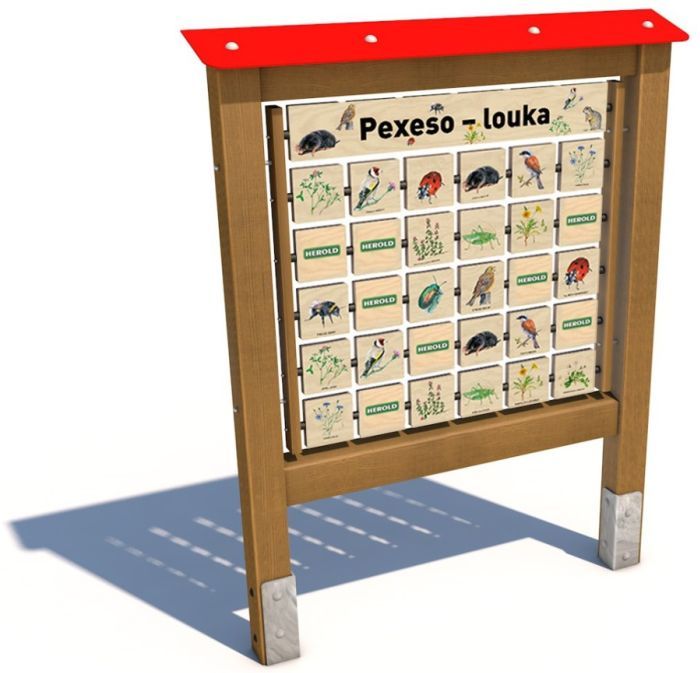 Edukační panel - Pexeso - Louka 160