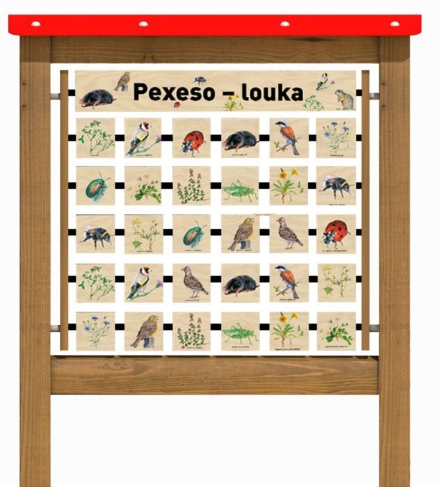 Edukační panel - Pexeso - Louka 200
