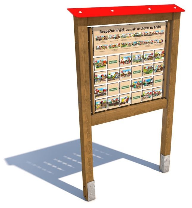 Edukační panel - Pexeso - Bezpečné hřiště 160