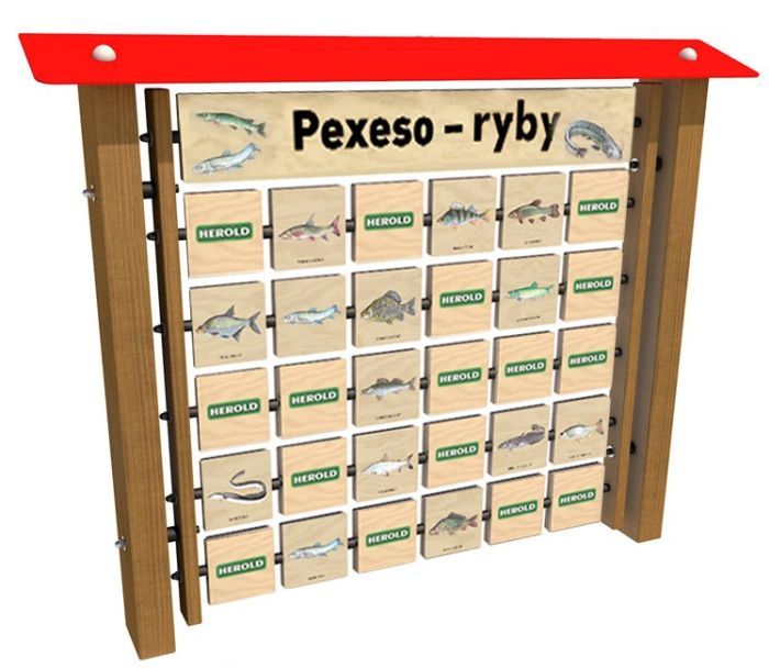 Edukační panel - Pexeso - Ryby na stěnu