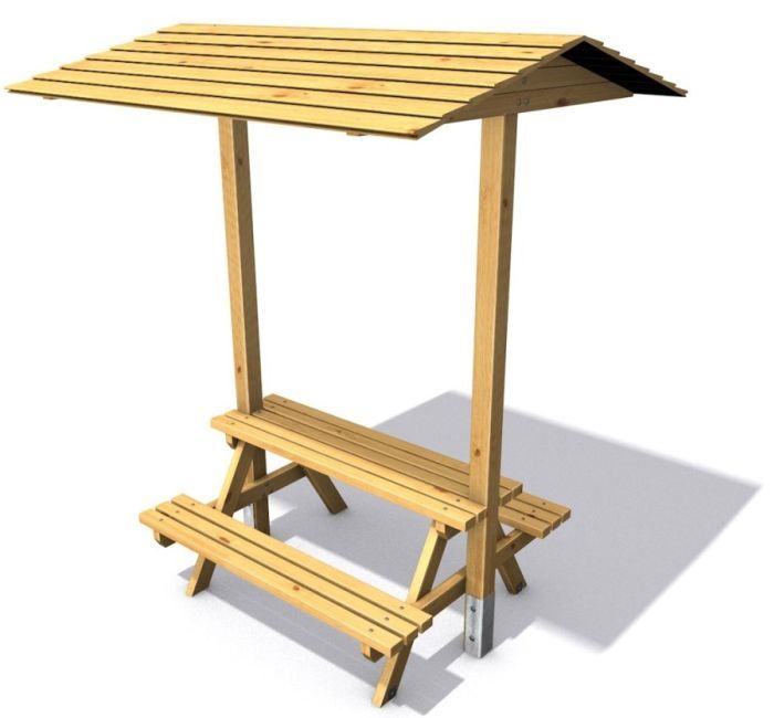 Piknikový stolek se stříškou