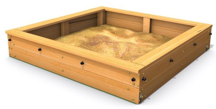 Pískoviště Small 150x150 cm z akátu