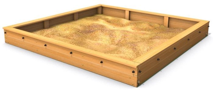 Pískoviště Small 250x250 cm z akátu