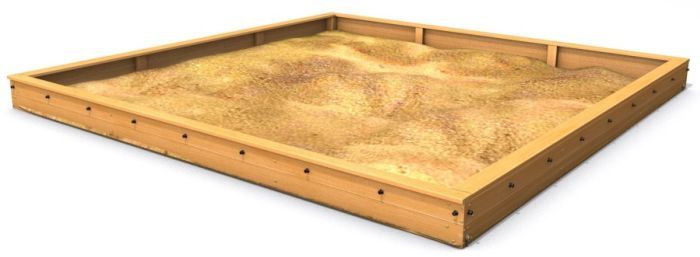 Pískoviště Small 400x400 cm z akátu