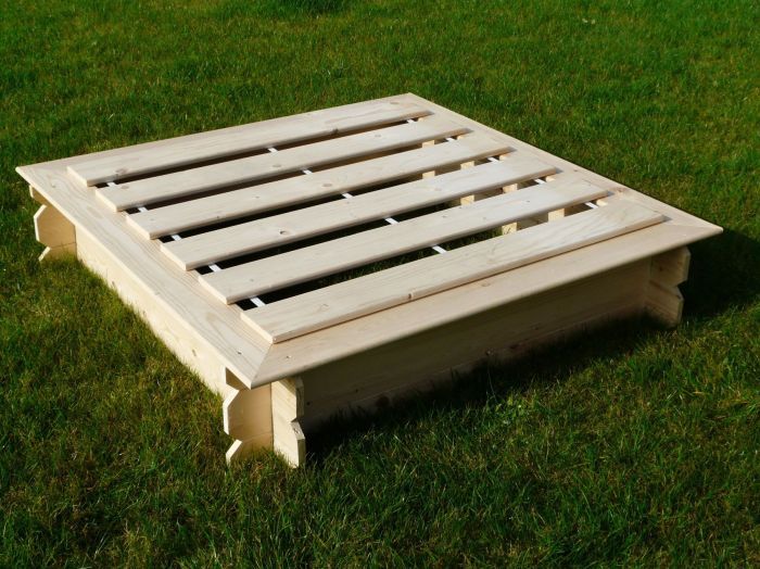 Dětské pískoviště s víkem 118×118, SG935