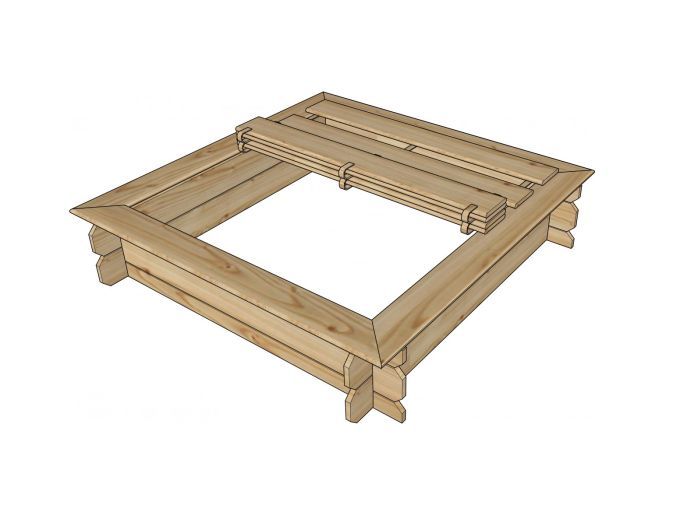 Dětské pískoviště s víkem 118×118, SG935