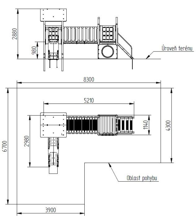 Modulární sestava Camelot M27 100 - zelená střecha