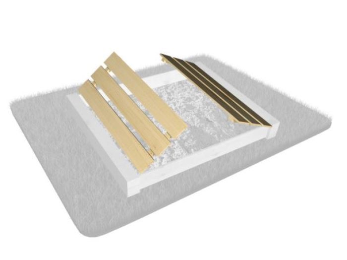 Pískoviště Home Bety 150 s prkenným víkem impregrované