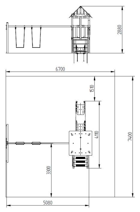Dětské hřiště Camelot M8 100