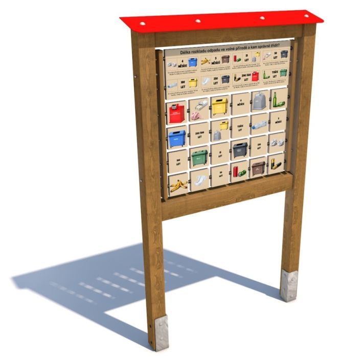 Edukační panel - Pexeso - Kam s odpadem 200