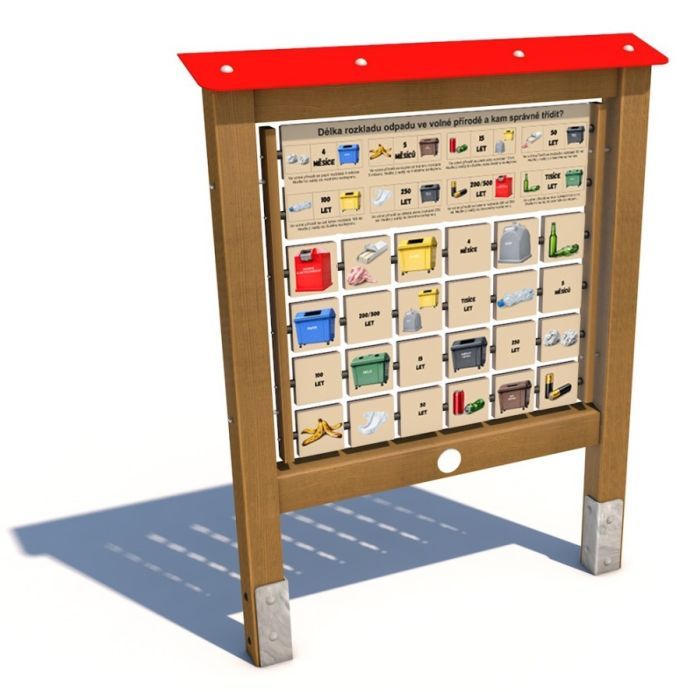 Edukační panel - Pexeso - Kam s odpadem 160